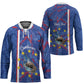 Personalized Santiago Cabo Verde Hockey Jersey Map With Farol de Dona Maria Pia