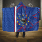 Personalized Santiago Cabo Verde Hooded Blanket Map With Farol de Dona Maria Pia