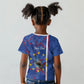 Personalized Santiago Cabo Verde Kid T shirt Map With Farol de Dona Maria Pia