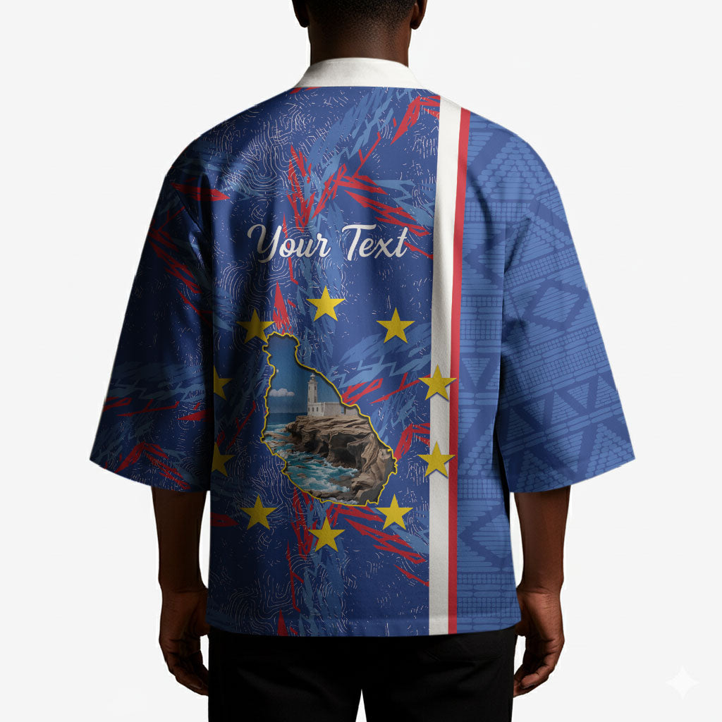 Personalized Santiago Cabo Verde Kimono Map With Farol de Dona Maria Pia