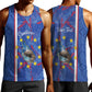 Personalized Santiago Cabo Verde Men Tank Top Map With Farol de Dona Maria Pia