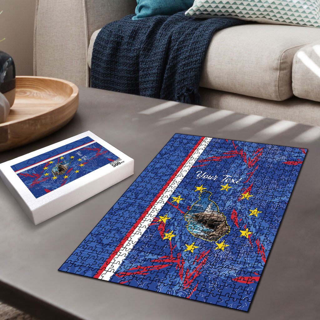 Personalized Santiago Cabo Verde Puzzle Map With Farol de Dona Maria Pia