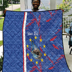 Personalized Santiago Cabo Verde Quilt Map With Farol de Dona Maria Pia