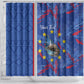 Personalized Santiago Cabo Verde Shower Curtain Map With Farol de Dona Maria Pia