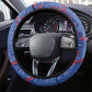 Santiago Cabo Verde Steering Wheel Cover Map With Farol de Dona Maria Pia