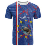 Personalized Santiago Cabo Verde T shirt Map With Farol de Dona Maria Pia