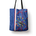Personalized Santiago Cabo Verde Tote Bag Map With Farol de Dona Maria Pia