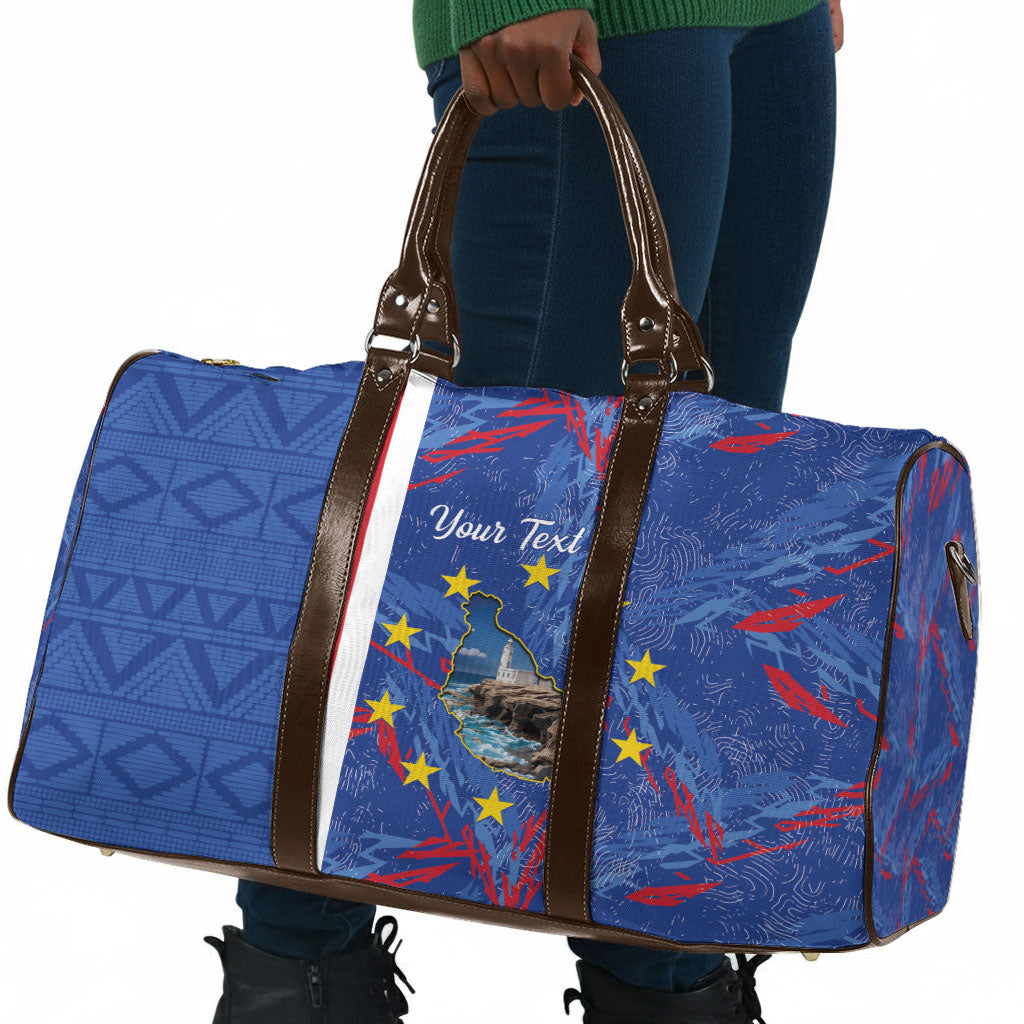 Personalized Santiago Cabo Verde Travel Bag Map With Farol de Dona Maria Pia