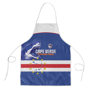 Cape Verde Football Apron Come On Tubaroes Azuis Shark