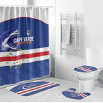 Cape Verde Football Bathroom Set Come On Tubaroes Azuis Shark