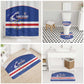 Cape Verde Football Bathroom Set Come On Tubaroes Azuis Shark