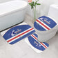 Cape Verde Football Bathroom Set Come On Tubaroes Azuis Shark