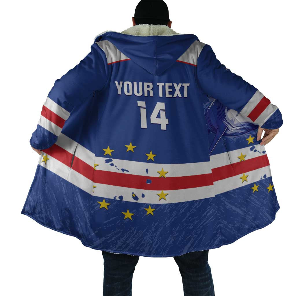 Cape Verde Football Custom Cloak Come On Tubaroes Azuis Shark