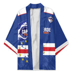 Cape Verde Football Custom Kimono Come On Tubaroes Azuis Shark