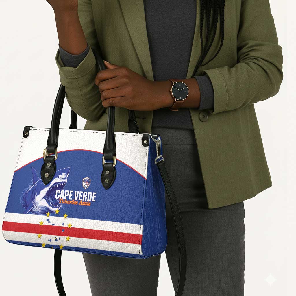 Cape Verde Football Leather Bag Come On Tubaroes Azuis Shark