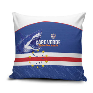 Cape Verde Football Pillow Cover Come On Tubaroes Azuis Shark