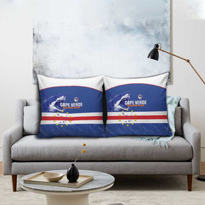 Cape Verde Football Pillow Cover Come On Tubaroes Azuis Shark