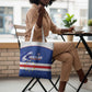 Cape Verde Football Tote Bag Come On Tubaroes Azuis Shark