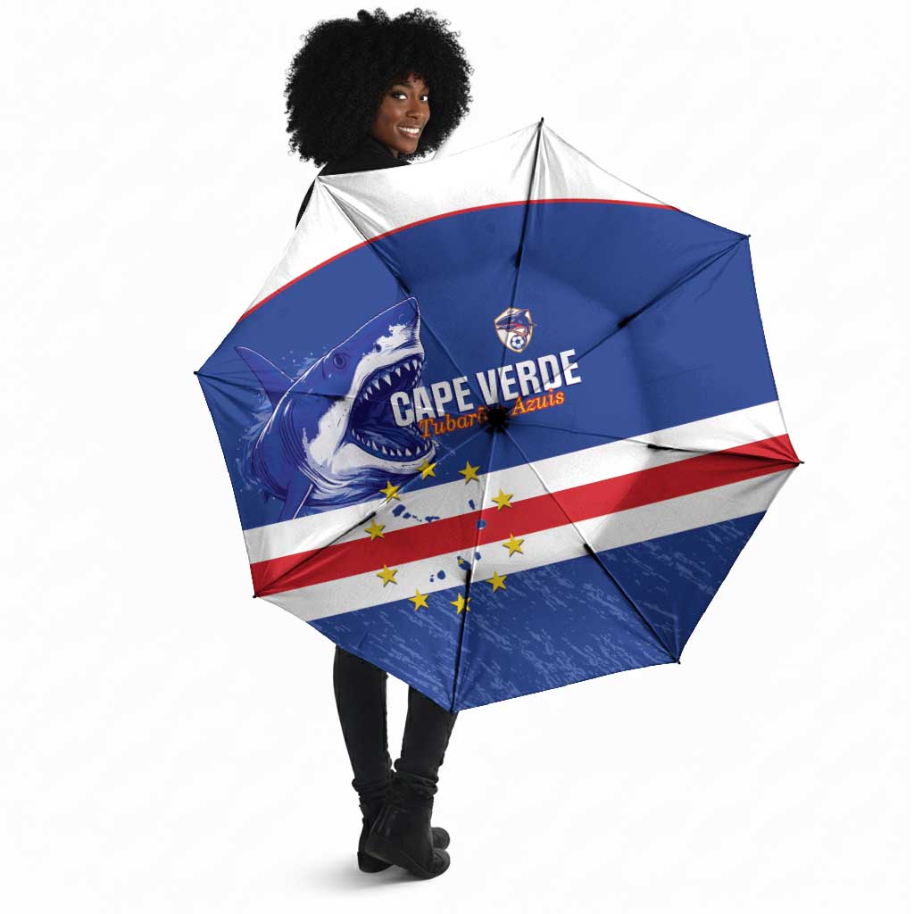 Cape Verde Football Umbrella Come On Tubaroes Azuis Shark
