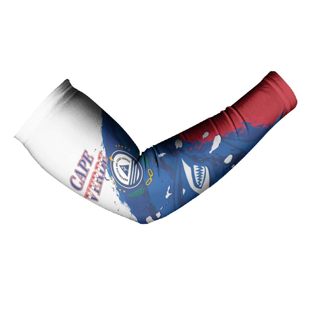 Cape Verde Football Custom Arm Sleeves Tubaroes Azuis Glory World Cup