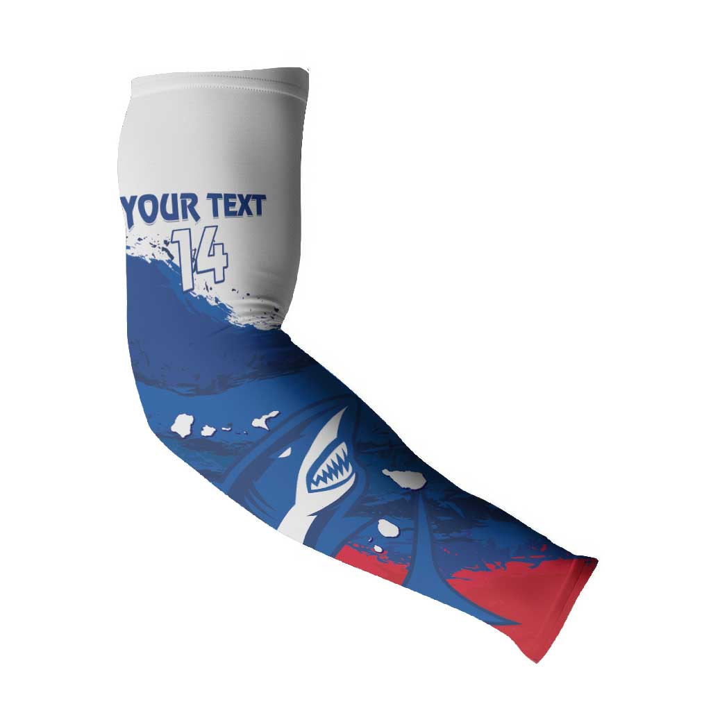 Cape Verde Football Custom Arm Sleeves Tubaroes Azuis Glory World Cup
