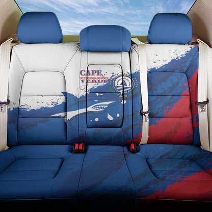 Cape Verde Football Back Car Seat Cover Tubaroes Azuis Glory World Cup - African Pride