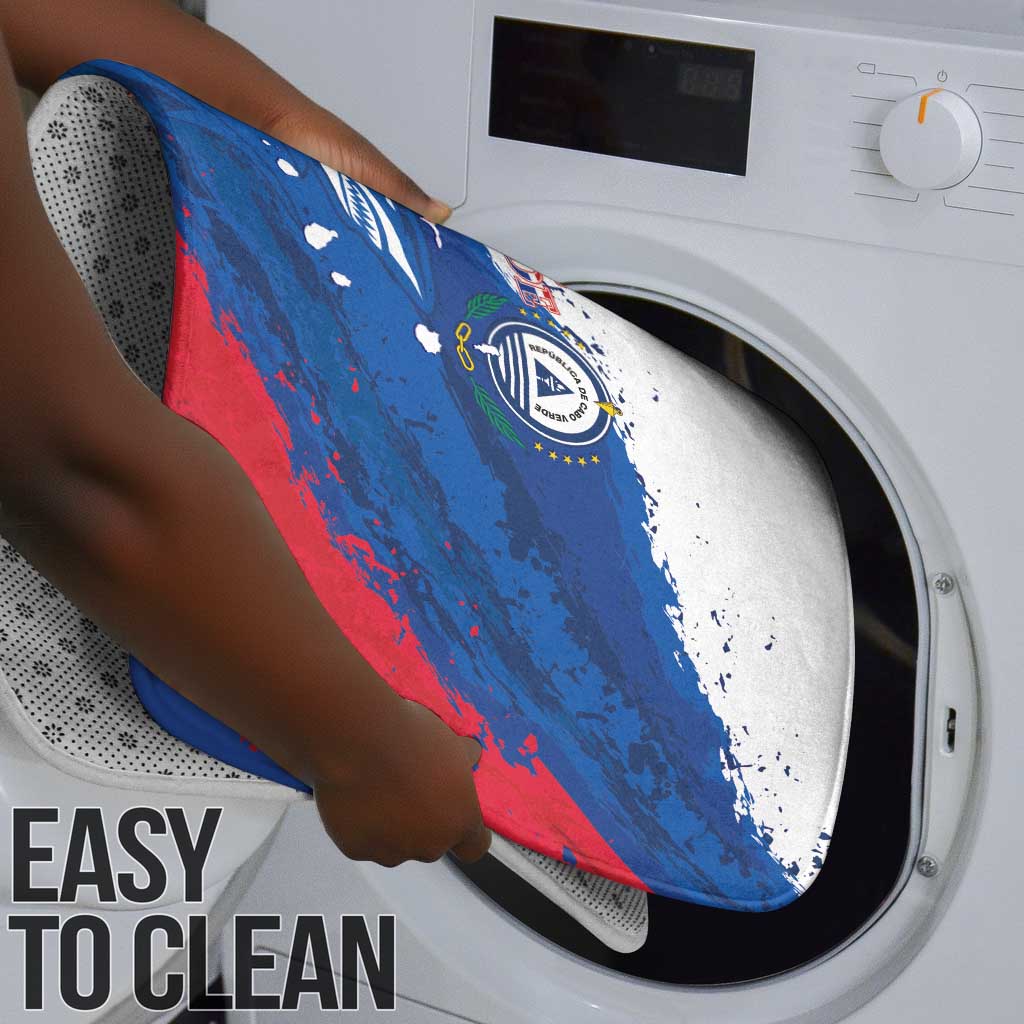 Cape Verde Football Bathroom Set Tubaroes Azuis Glory World Cup