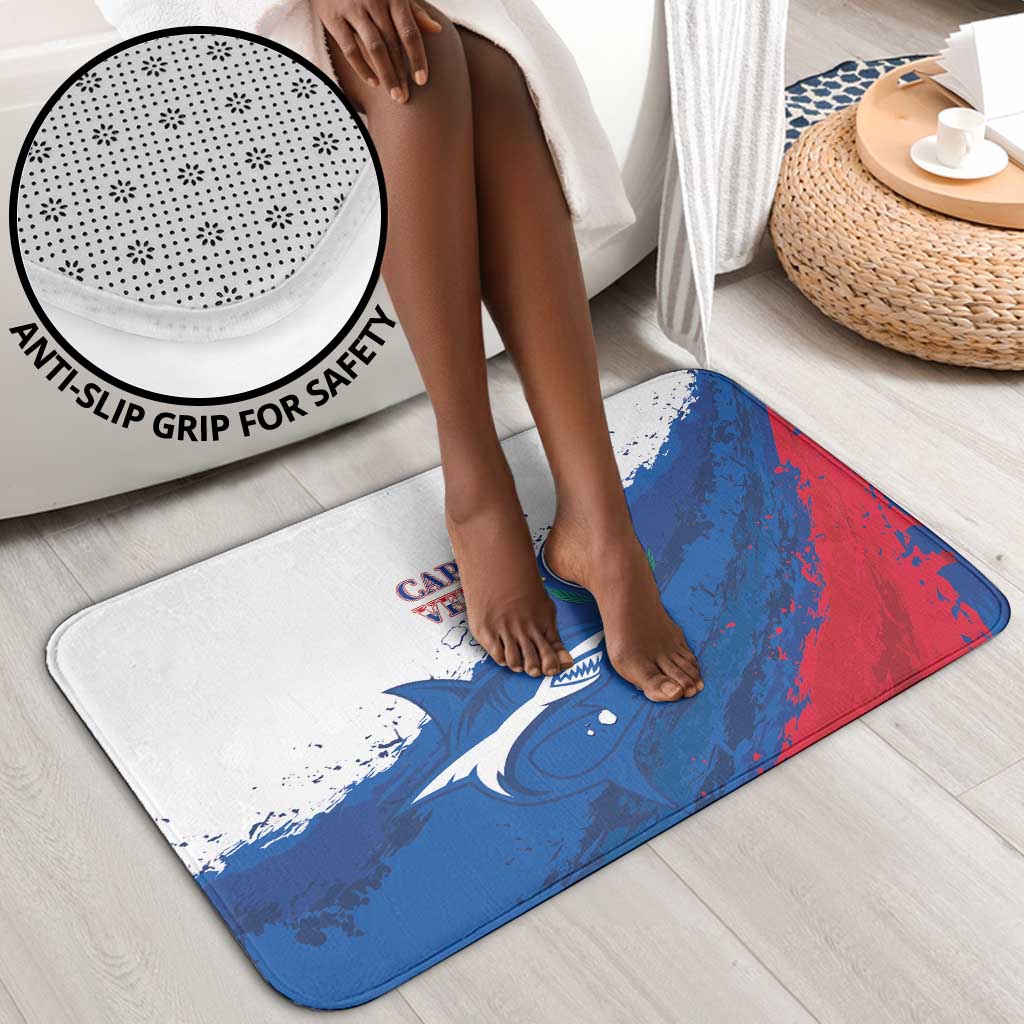 Cape Verde Football Bathroom Set Tubaroes Azuis Glory World Cup