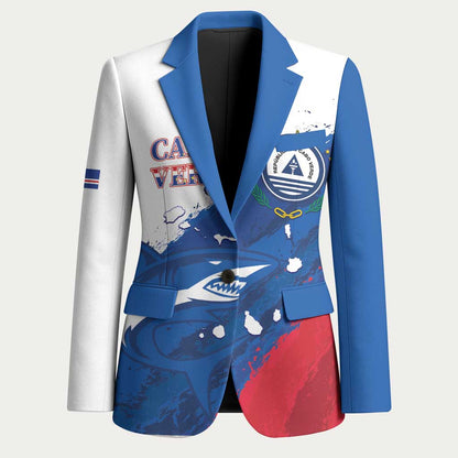 Cape Verde Football Custom Blazer Tubaroes Azuis Glory World Cup