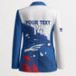 Cape Verde Football Custom Blazer Tubaroes Azuis Glory World Cup
