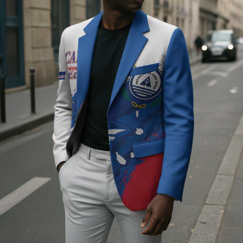 Cape Verde Football Custom Blazer Tubaroes Azuis Glory World Cup