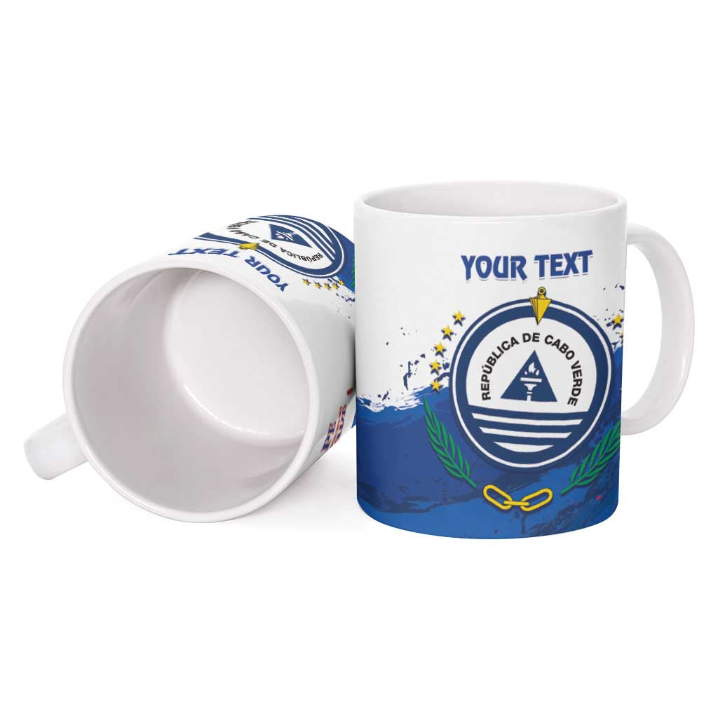 Cape Verde Football Custom Ceramic Mug Tubaroes Azuis Glory World Cup
