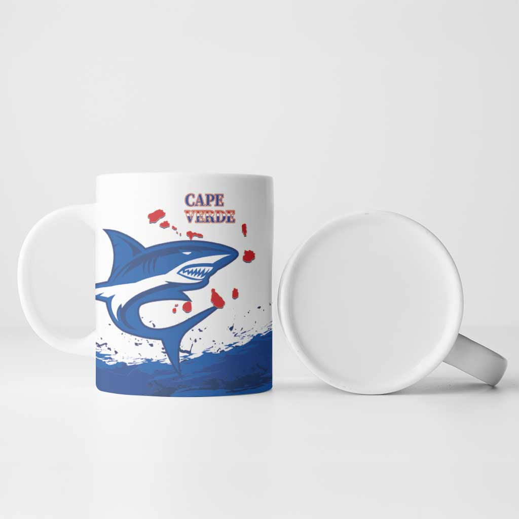 Cape Verde Football Custom Ceramic Mug Tubaroes Azuis Glory World Cup