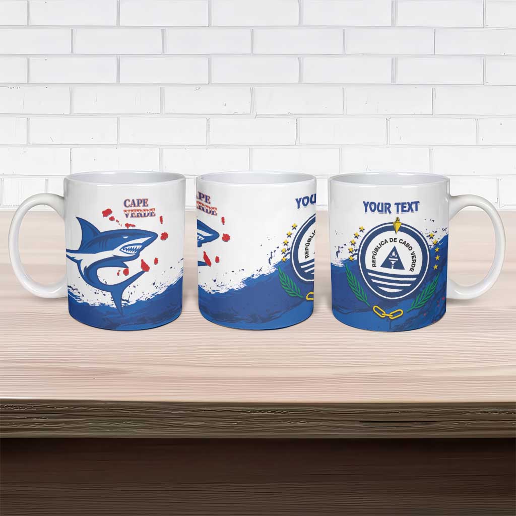 Cape Verde Football Custom Ceramic Mug Tubaroes Azuis Glory World Cup