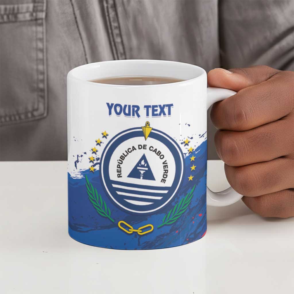 Cape Verde Football Custom Ceramic Mug Tubaroes Azuis Glory World Cup