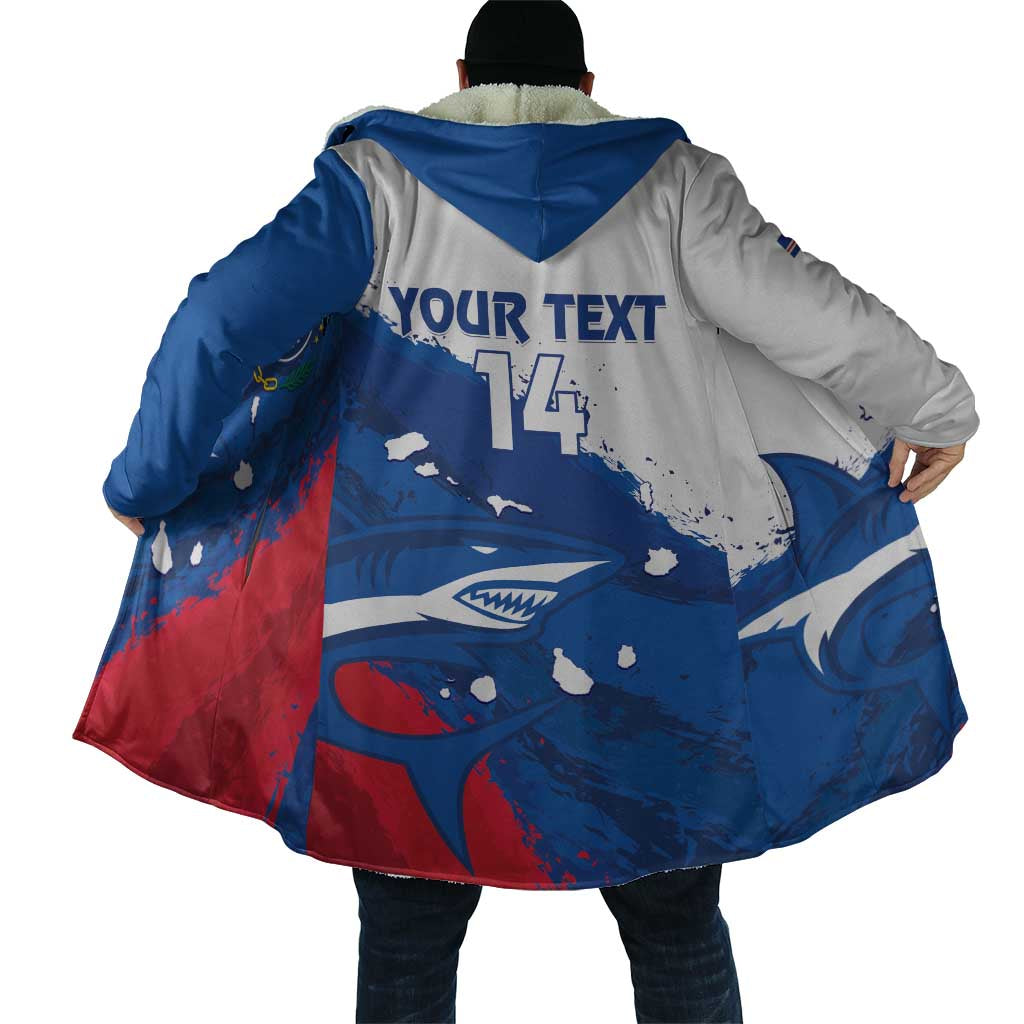 Cape Verde Football Custom Cloak Tubaroes Azuis Glory World Cup