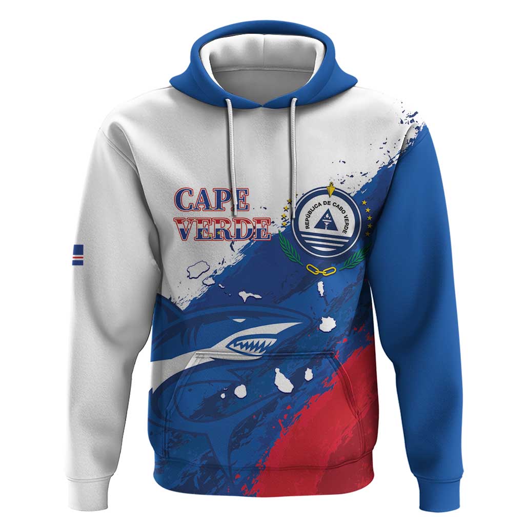 Cape Verde Football Custom Hoodie Tubaroes Azuis Glory World Cup - African Pride