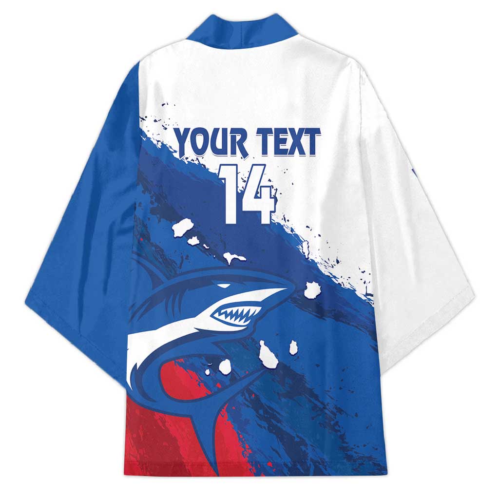Cape Verde Football Custom Kimono Tubaroes Azuis Glory World Cup