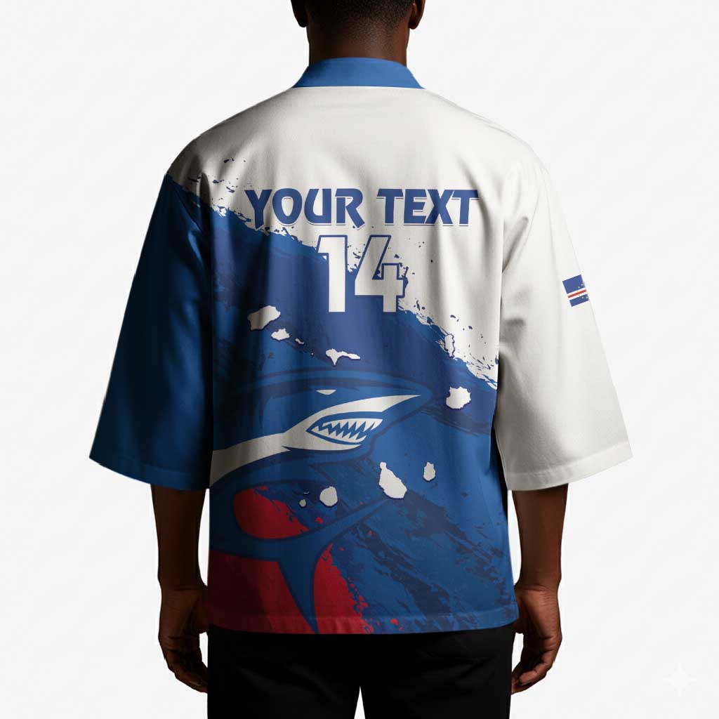 Cape Verde Football Custom Kimono Tubaroes Azuis Glory World Cup