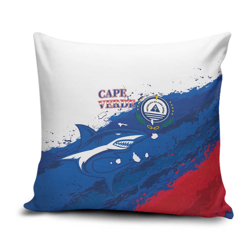 Cape Verde Football Pillow Cover Tubaroes Azuis Glory World Cup