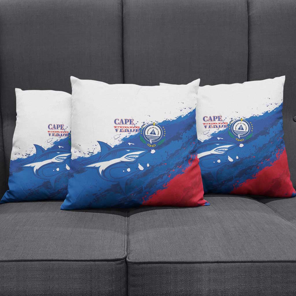 Cape Verde Football Pillow Cover Tubaroes Azuis Glory World Cup