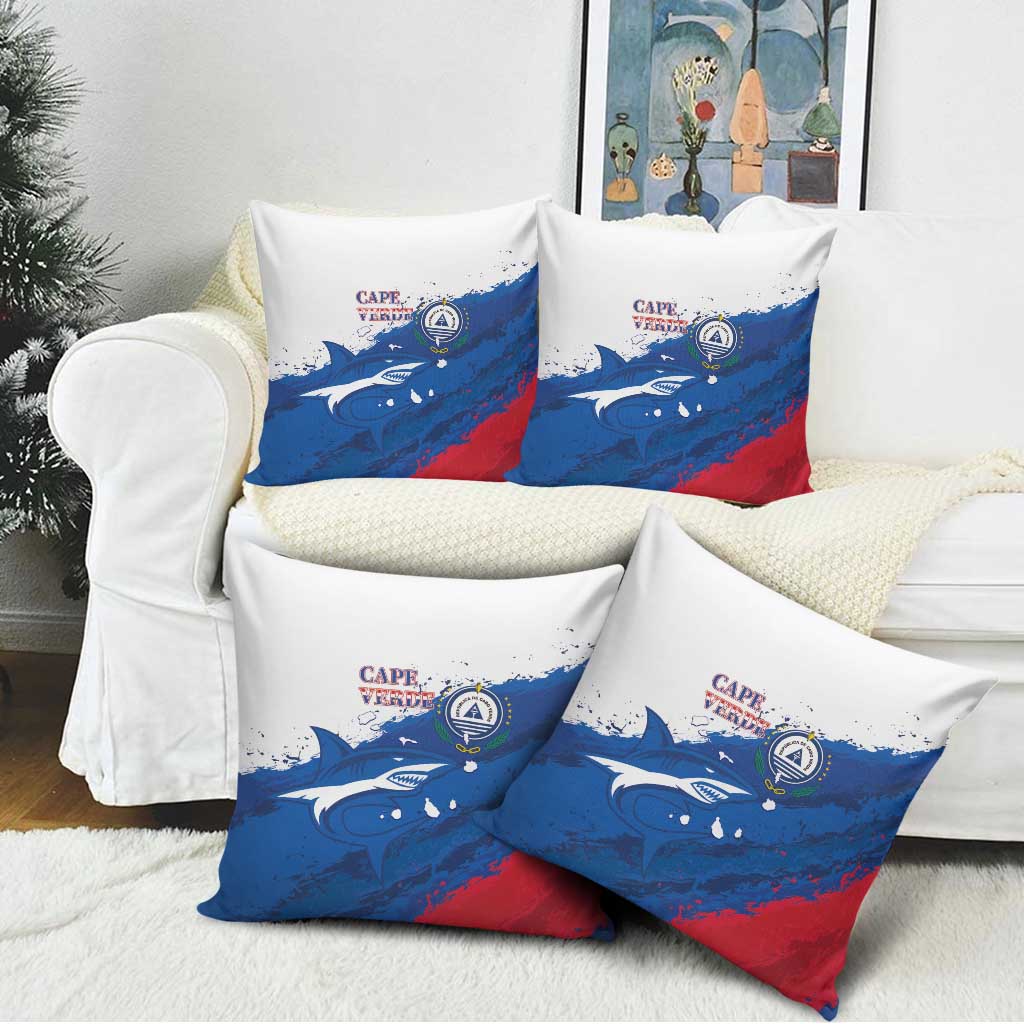 Cape Verde Football Pillow Cover Tubaroes Azuis Glory World Cup