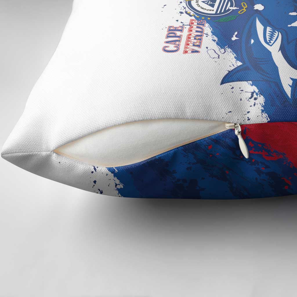 Cape Verde Football Pillow Cover Tubaroes Azuis Glory World Cup
