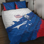 Cape Verde Football Quilt Bed Set Tubaroes Azuis Glory World Cup - African Pride