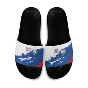 Cape Verde Football Slide Sandals Tubaroes Azuis Glory World Cup
