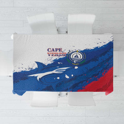 Cape Verde Football Tablecloth Tubaroes Azuis Glory World Cup - African Pride