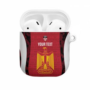 Custom Egypt Football AirPods Case 2026 Go Pharaohs Ancient Egyptian Pattern - African Pride