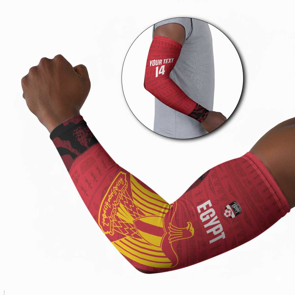 Custom Egypt Football Arm Sleeves 2026 Go Pharaohs Ancient Egyptian Pattern - African Pride