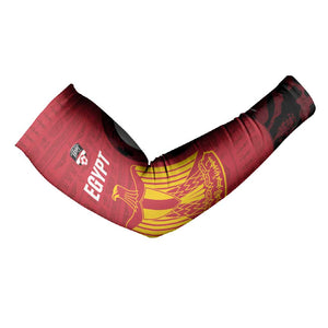 Custom Egypt Football Arm Sleeves 2026 Go Pharaohs Ancient Egyptian Pattern - African Pride