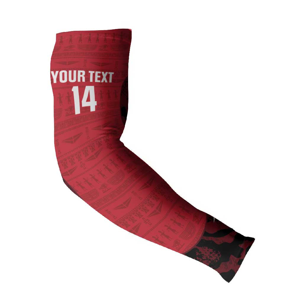 Custom Egypt Football Arm Sleeves 2026 Go Pharaohs Ancient Egyptian Pattern - African Pride